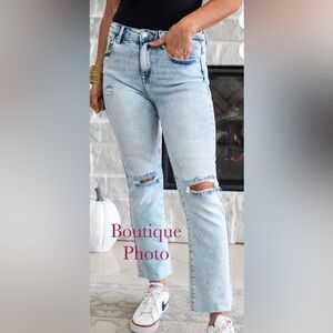 Risen Light Wash Acid Jeans